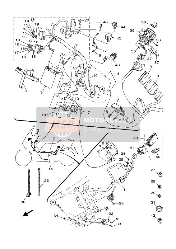 Yamaha XMAX 300 2020 ELECTRICAL 1 for a 2020 Yamaha XMAX 300